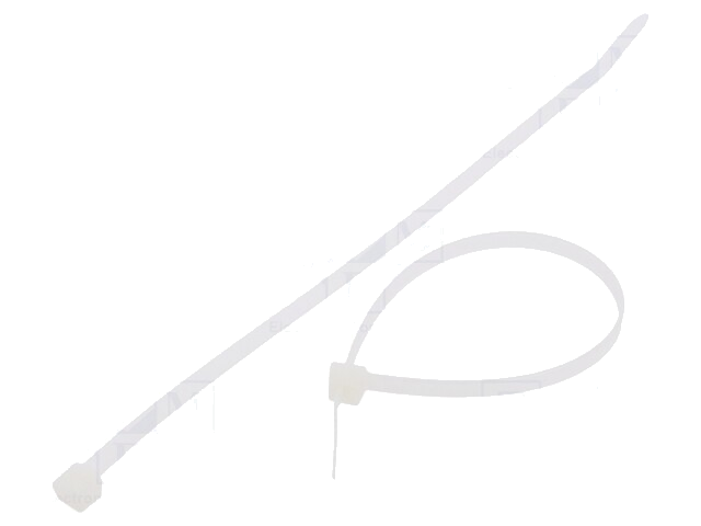 Kabelbinder; L: 200mm; W: 4,8mm; polyamide; 222N; natuurlijk Kabelbinder; L: 200mm; W: 4,8mm; polyamide; 222N; natuurlijk